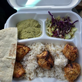 Extreme Hummus - Chicken Kabob Plate with the cilantro-jalapeño hummus. - Mediterranean Near Me - Citrus Heights, California Extreme Hummus - Chicken Kabob Plate with the cilantro-jalapeño hummus. - Mediterranean Near Me - Citrus Heights, California