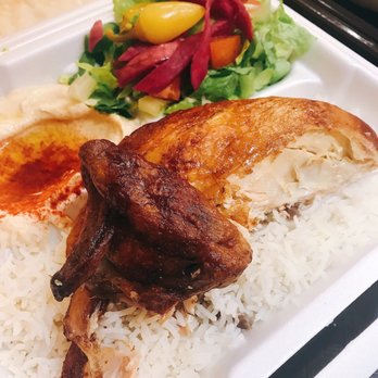 Zankou Chicken - Quarter Chicken Plate-choice of Chicken Breast (with hummus, salad, pita bread, garlic spread, rice); Price: $10.50 - Mediterranean Near Me - Montebello, California