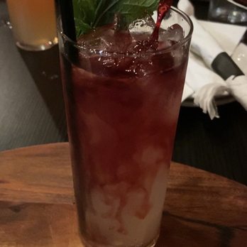 Crafted - "Ginger in a black dress" cocktail - New American Near Me - St. Louis, Missouri