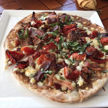 The Beachcomber - Pizza with bacon and goat cheese...not a fan - Seafood Near Me - Newport Beach, California