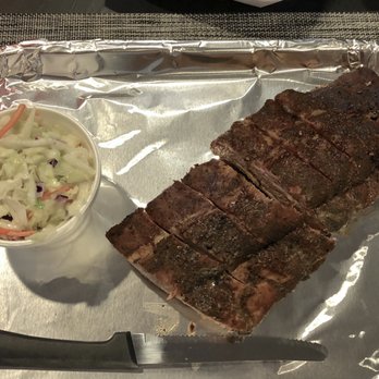 The Piggy - Half rack of ribs with Carolina cole slaw. - Barbeque Near Me - Walker, Minnesota