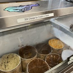 30 cents charge for credit/debit