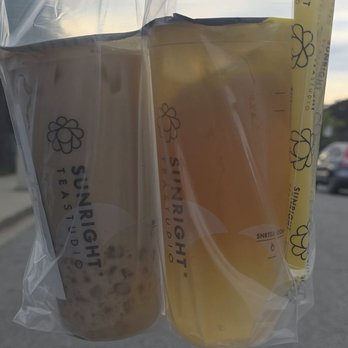 Sunright Tea Studio - San Gabriel - Agar boba tie guan yin oolong milk tea AND lemon jasmine tea - Bubble Tea Near Me - San Gabriel, California Sunright Tea Studio - San Gabriel - Agar boba tie guan yin oolong milk tea AND lemon jasmine tea - Bubble Tea Near Me - San Gabriel, California