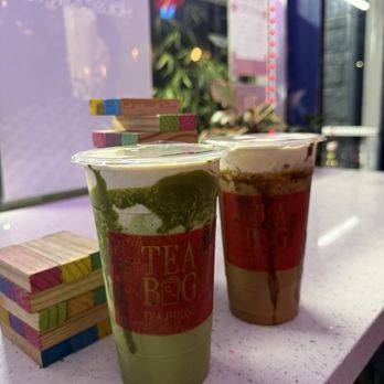 Tea Bag Tea House - Banana matcha (so good) - Bubble Tea Near Me - San Fernando Valley, California Tea Bag Tea House - Banana matcha (so good) - Bubble Tea Near Me - San Fernando Valley, California