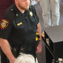 Tarrant county deputy just inside door