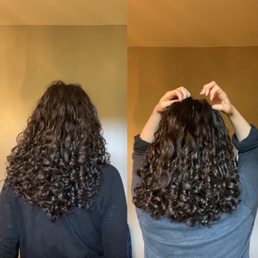 Before and after! Megan fixed the remnants of my horrible haircut. Before and after! Megan fixed the remnants of my horrible haircut.