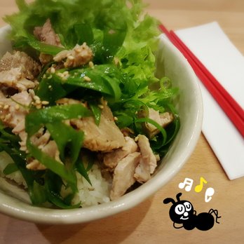 Ramen Jun - Negi-Chashu Don. Rice with cool pork in sesame oil. Really good. Price : € 4,8 (they give €1 discount for lunch). - Ramen Near Me - Frankfurt, HE Ramen Jun - Negi-Chashu Don. Rice with cool pork in sesame oil. Really good. Price : € 4,8 (they give €1 discount for lunch). - Ramen Near Me - Frankfurt, HE
