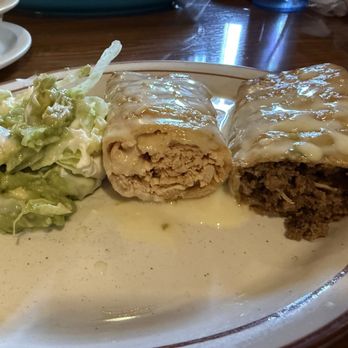 The Point Tlaquepaque - Half of a meal (Chimichangas; one beef, one chicken). - Mexican Near Me - Cambridge, Ohio The Point Tlaquepaque - Half of a meal (Chimichangas; one beef, one chicken). - Mexican Near Me - Cambridge, Ohio