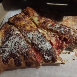 Gilford House of Pizza - Small Pepperoni Calzone - I had already eaten half and sprinkled Parmesan, but it's delicious!