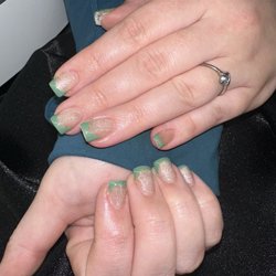 Hair We Go Salon - Classic french tip acrylics