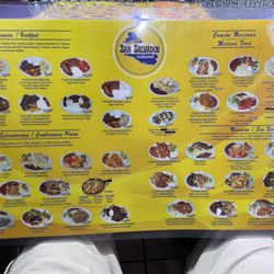 Menu front.