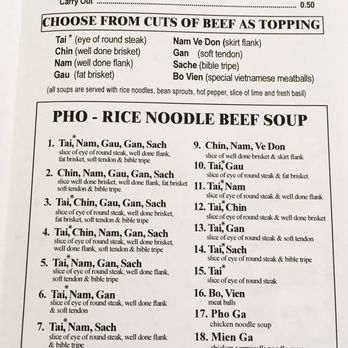 Pho 88 Vietnamese Restaurant - Pho section of the menu as of October 2019 - Vietnamese Near Me - Beltsville, Maryland Pho 88 Vietnamese Restaurant - Pho section of the menu as of October 2019 - Vietnamese Near Me - Beltsville, Maryland