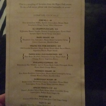 Paper Doll POP - Craft cocktails - Cocktail Bars Near Me - Birmingham, Alabama