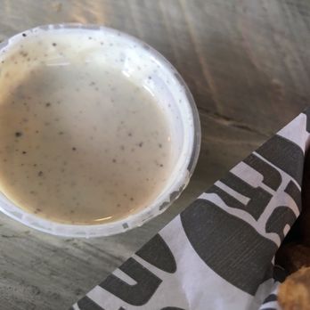 Burger 25 - Garlic dipping sauce for fries - New American Near Me - Ship Bottom, New Jersey