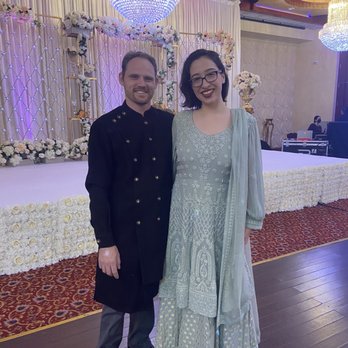 Tracy Alterations & Bridal - My fiancé and I at the party with my altered dress. - Sewing & Alterations Near Me - Tracy, California