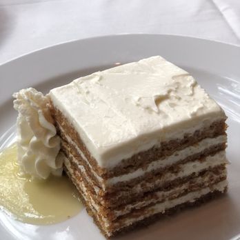 Ocean Prime - 7 layer carrot cake. - Seafood Near Me - Naples, Florida Ocean Prime - 7 layer carrot cake. - Seafood Near Me - Naples, Florida