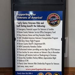 Pearly Gates Bar & Grill - Sign for their Veterans Ride
