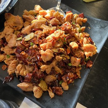 Mala Restaurant - Dry Stir Fried Chicken with Spicy Capsicum - Szechuan Near Me - Boston, Massachusetts Mala Restaurant - Dry Stir Fried Chicken with Spicy Capsicum - Szechuan Near Me - Boston, Massachusetts