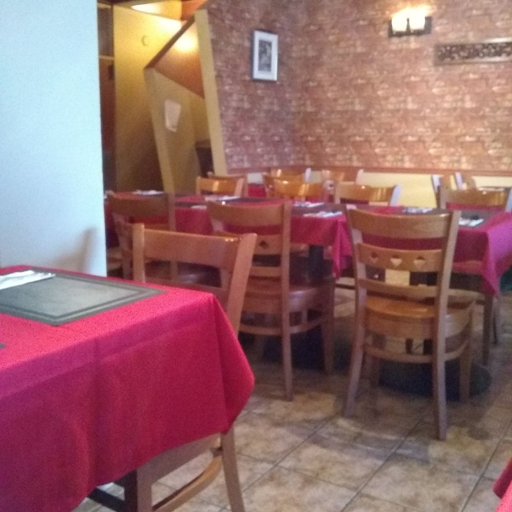Inside the restaurant. Inside the restaurant.