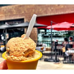 Bongiorno's Italian Deli & Pizzeria - Giollato @ BONGIORNO'S !Great Hiding Italian Gem In The River Plaza between TrampTower and Wrigley Building.Dine In Patio Take Out.Cool!