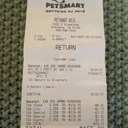 Refund due to the mistake receipt