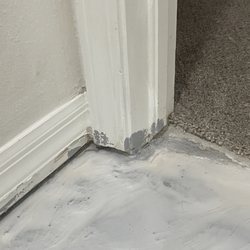Set In Stone Floors and Renovations - Epoxy on door frame and touch ups