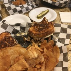 Steak sandwich and one of my cheesesteak eggrolls.