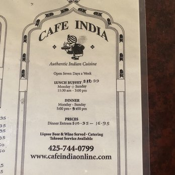 Cafe India - Indian Near Me - Lynnwood, Washington