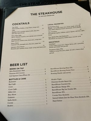 Menu photo 8 The Steakhouse Paso Robles, CA Menu photo 8 The Steakhouse Paso Robles, CA