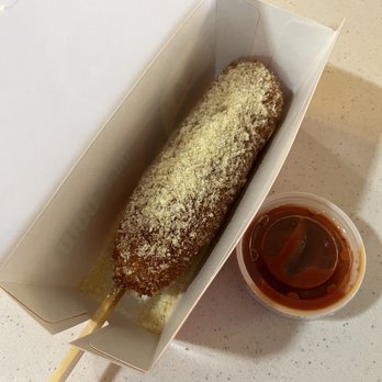 Mr.Cow-Ala Moana - Hot Dog with Cheese inside with dipping sauce - Hot Dogs Near Me - Honolulu, Hawaii Mr.Cow-Ala Moana - Hot Dog with Cheese inside with dipping sauce - Hot Dogs Near Me - Honolulu, Hawaii