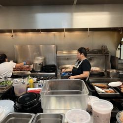 Filipino Express Restaurant - Busy open kitchen