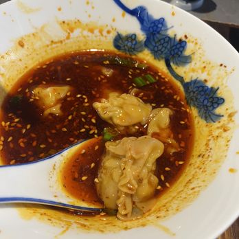 Mountain House - Dumpling with chili sauce - meh - Szechuan Near Me - Boston, Massachusetts Mountain House - Dumpling with chili sauce - meh - Szechuan Near Me - Boston, Massachusetts