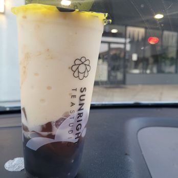 Sunright Tea Studio - Mango frostie with tea jelly and boba - Bubble Tea Near Me - Gardena, California Sunright Tea Studio - Mango frostie with tea jelly and boba - Bubble Tea Near Me - Gardena, California