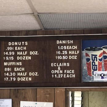 Mighty Fine Donuts - Menu prices. - Bagels Near Me - Erie, Pennsylvania