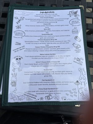 Menu photo 1 Union Corners Tavern Madison, WI Menu photo 1 Union Corners Tavern Madison, WI