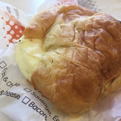 Dippin Donuts - Bacon Egg-white and cheese on a giant croissant.