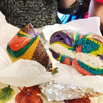 Bagel World - Say what?! I can get a rainbow bagel? - Bagels Near Me - Brooklyn, New York