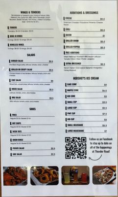 Menu photo 2 Thunder Road Grill Winston Salem, NC