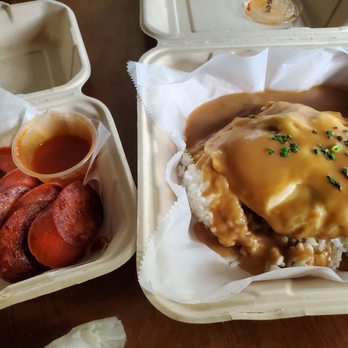 Moke’s Bread And Breakfast - Portugese sausage and loco moco. - Breakfast & Brunch Near Me - Honolulu, Hawaii Moke’s Bread And Breakfast - Portugese sausage and loco moco. - Breakfast & Brunch Near Me - Honolulu, Hawaii