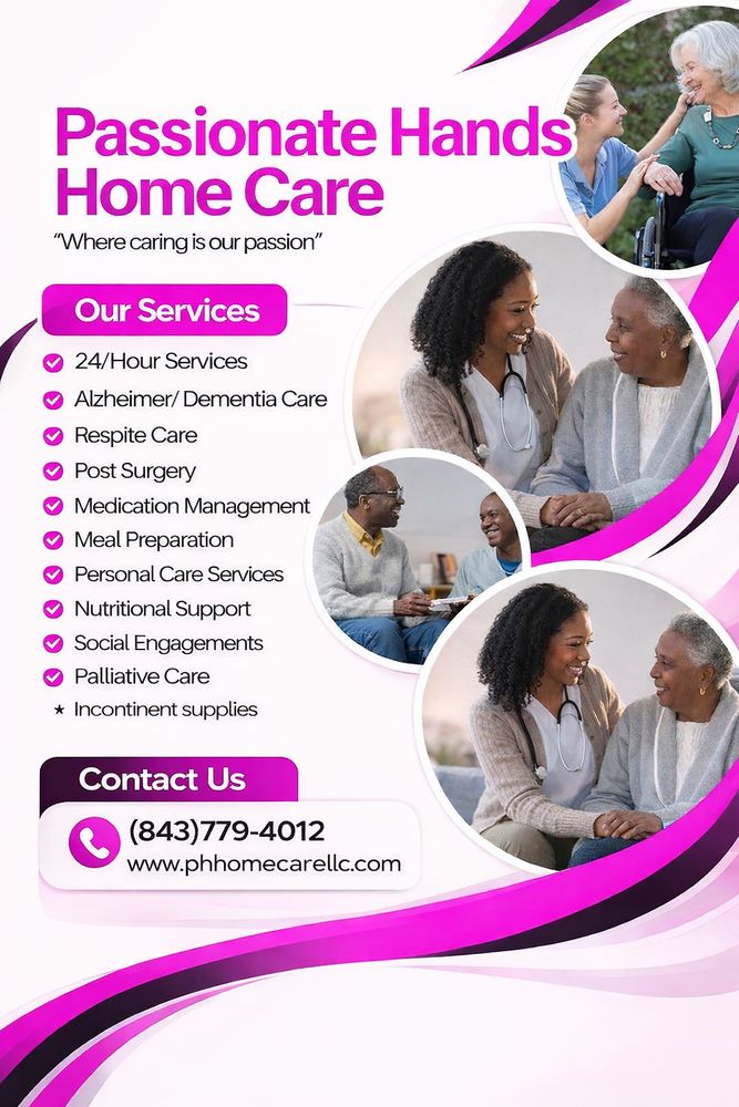 Passionate Hands Home Care - home care agency in Moncks Corner, SC