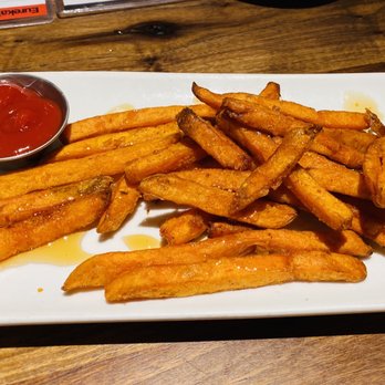 Eureka! - Sweet Potato Fries w/ Honey & Cinnamon - American Near Me - Las Vegas, Nevada Eureka! - Sweet Potato Fries w/ Honey & Cinnamon - American Near Me - Las Vegas, Nevada