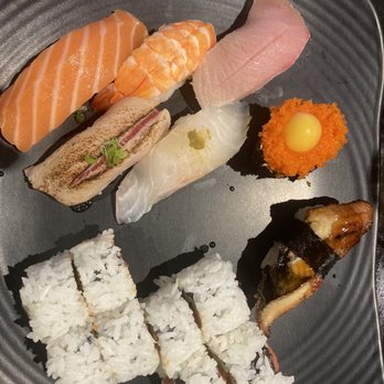 Sushi Town - Salmon, seared tuna, yellowtail, red snapper, masago, eel, spicy tuna roll, salmon - Japanese Near Me - Costa Mesa, California Sushi Town - Salmon, seared tuna, yellowtail, red snapper, masago, eel, spicy tuna roll, salmon - Japanese Near Me - Costa Mesa, California