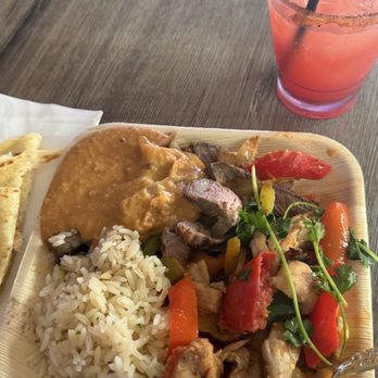 Mariscos Choix - Chicken and steak fajitas with rice and beans. - Seafood Near Me - Downey, California Mariscos Choix - Chicken and steak fajitas with rice and beans. - Seafood Near Me - Downey, California