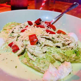 Coya Peruvian Secret - Spinach Ravioli con pollo - Peruvian Near Me - Del Mar, California