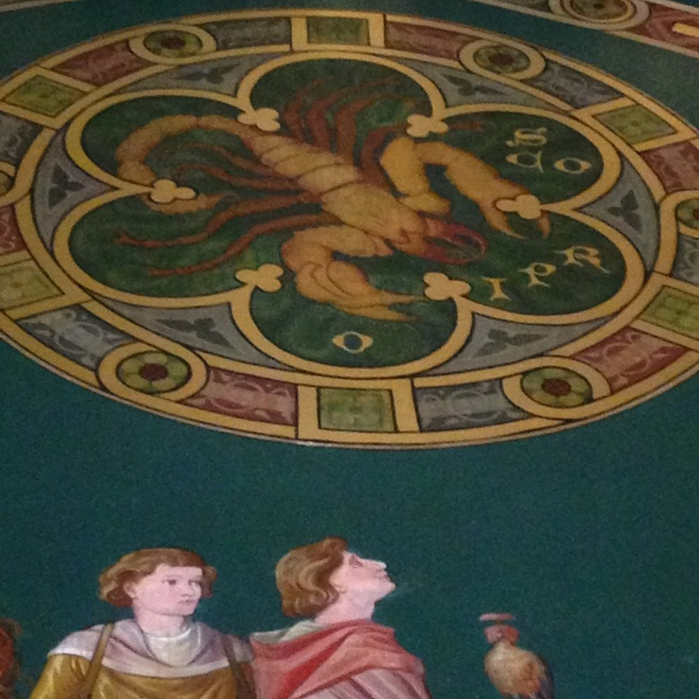Cardiff Castle - Astrological mural on the ceiling - Castles Near Me - Cardiff, CRF