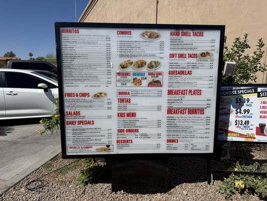 Menu photo 1 Señor Taco Fountain Hills, AZ