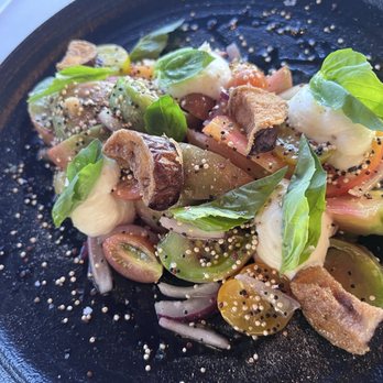 Mister A's - Heirloom Tomato Salad** - New American Near Me - San Diego, California Mister A's - Heirloom Tomato Salad** - New American Near Me - San Diego, California