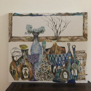 Art Frame Studio - Painting on silk stretched and added backing - Framing Near Me - Mountain View, California