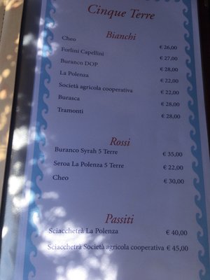 Menu photo 2 Bar del Capitano Vernazza, SP