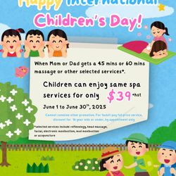 SQ Wellness Spa - Children Day Promotion